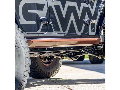 Savvy Offroad Krawler Lite Slider Kit; Weld-On; Raw (18-25 Jeep Wrangler JL 4-Door)