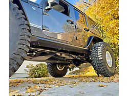 Savvy Offroad Krawler Lite Slider Kit; Weld-On; Raw (07-18 Jeep Wrangler JK 4-Door)
