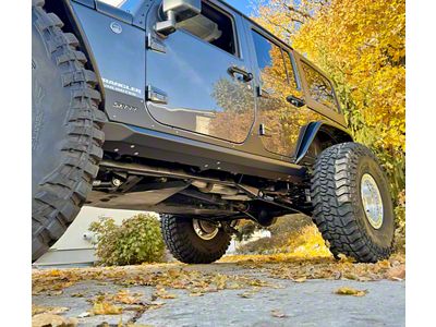 Savvy Offroad Krawler Lite Slider Kit; Weld-On; Raw (07-18 Jeep Wrangler JK 4-Door)