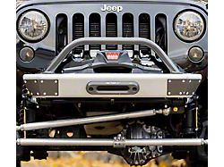 Savvy Offroad Legacy Aluminum Front Bumper with Hoop; Raw (07-18 Jeep Wrangler JK)
