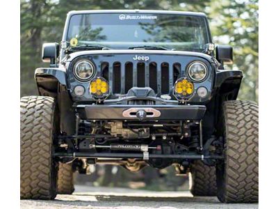 Savvy Offroad Legacy Aluminum Front Bumper without Hoop; Raw (07-18 Jeep Wrangler JK)