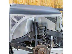 Savvy Offroad Legacy Aluminum Front High Line Fenders; Raw (97-06 Jeep Wrangler TJ)