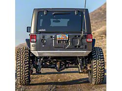 Savvy Offroad Legacy Aluminum Rear Bumper Kit; Raw (07-18 Jeep Wrangler JK)