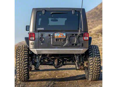 Savvy Offroad Legacy Aluminum Rear Bumper Kit; Raw (07-18 Jeep Wrangler JK)