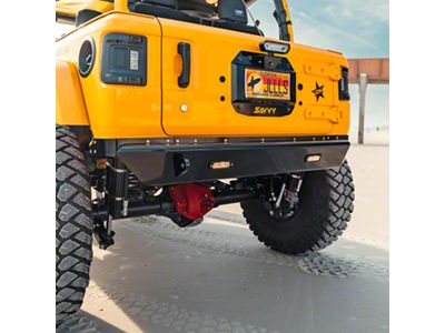 Savvy Offroad Legacy Aluminum Rear Bumper; Raw (18-25 Jeep Wrangler JL)