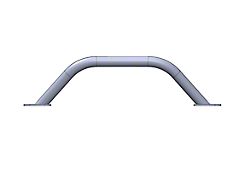 Savvy Offroad Legacy Front Bumper Hoop; Raw (97-06 Jeep Wrangler TJ w/ Legacy Front Bumper)