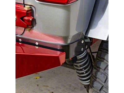 Savvy Offroad Rear Trim and Corner Guard Kit; Raw (18-25 Jeep Wrangler JL)