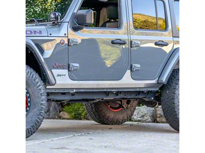 Savvy Offroad Rocker Trim Kit; Raw (18-25 Jeep Wrangler JL 4-Door)