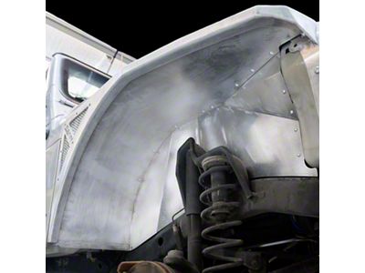 Savvy Offroad Rolled Front Inner Fenders; Raw (97-06 Jeep Wrangler TJ)