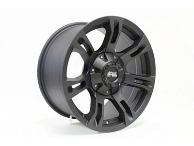Scale 4x4 Wheels Buckshot Matte Black 6-Lug Wheel; 17x9; -6mm Offset (05-15 Tacoma)