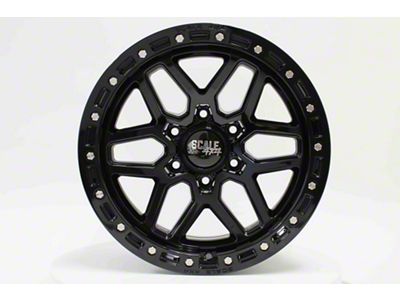 Scale 4x4 Wheels S02 Glossy Black 6-Lug Wheel; 17x8.5; -10mm Offset (05-15 Tacoma)