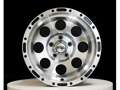 Scale 4x4 Wheels S52 Glossy Black with Machined Face Wheel; 15x10; -46mm Offset (93-98 Jeep Grand Cherokee ZJ)