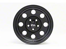 Scale 4x4 Wheels Sahara Matte Black Wheel; 15x8; -19mm Offset (93-98 Jeep Grand Cherokee ZJ)