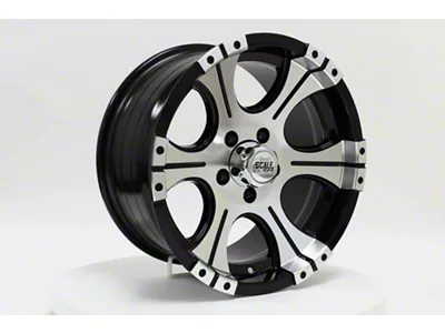 Scale 4x4 Wheels Ace Black with Machined Face Wheel; 16x8; 0mm Offset (97-06 Jeep Wrangler TJ)