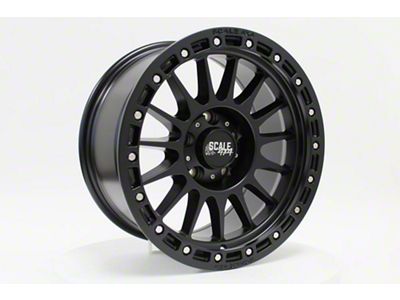 Scale 4x4 Wheels S01 Matte Black Wheel; 17x8.5; 0mm Offset (07-18 Jeep Wrangler JK)