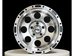 Scale 4x4 Wheels S52 Glossy Black with Machined Face Wheel; 15x10; -46mm Offset (97-06 Jeep Wrangler TJ)