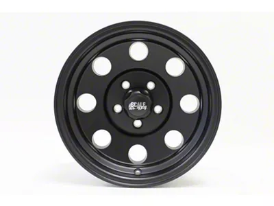 Scale 4x4 Wheels Sahara Matte Black Wheel; 16x8; 0mm Offset (97-06 Jeep Wrangler TJ)