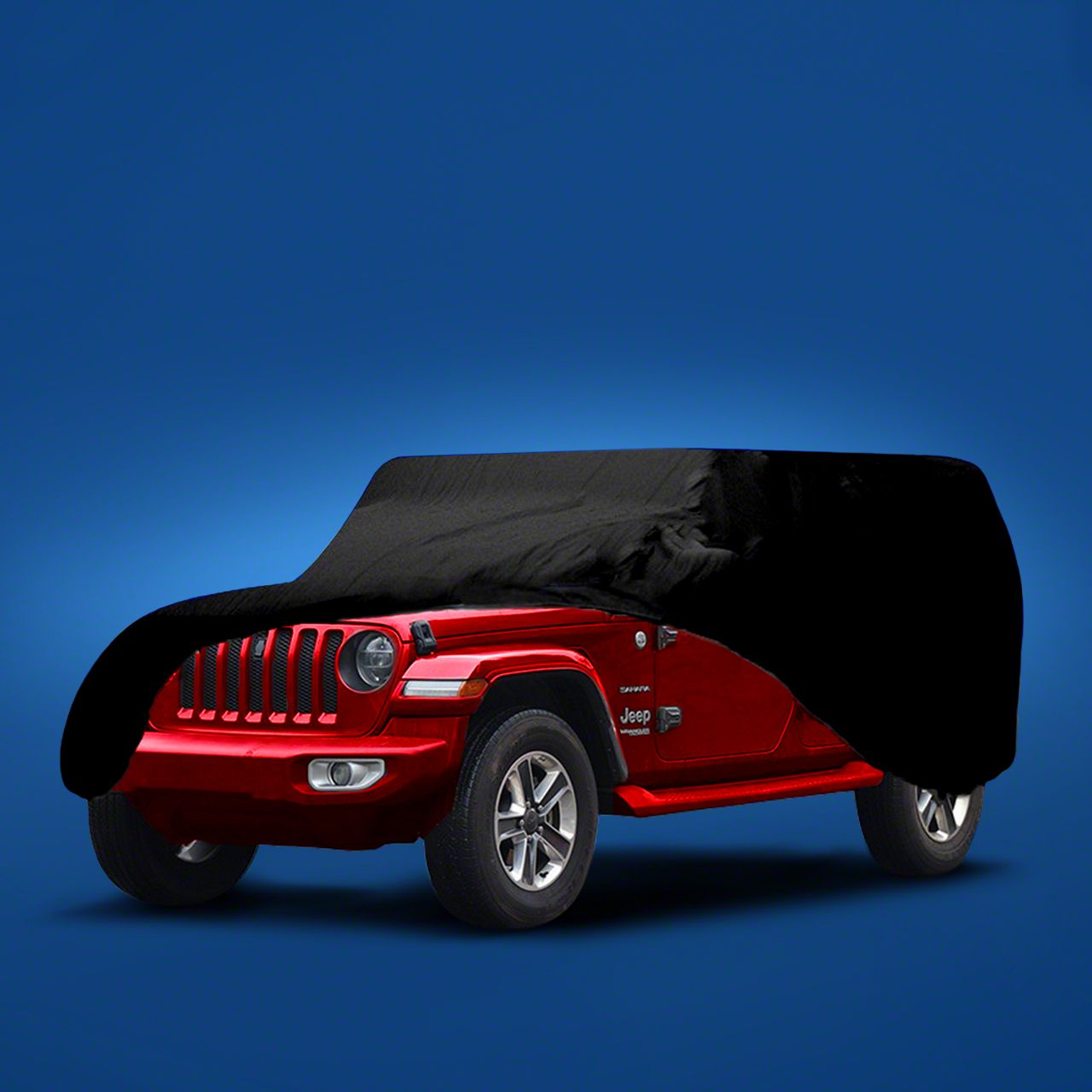 【tsutsuji 】JEEP × Black by VANQUISH Seal Skin Covers Jeep Wrangler Supreme SUV Cover; Black 02