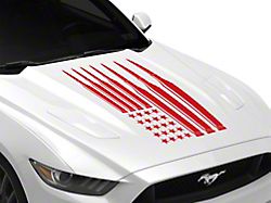 SEC10 Ammo Flag Hood Decal; Red (Universal; Some Adaptation May Be Required)
