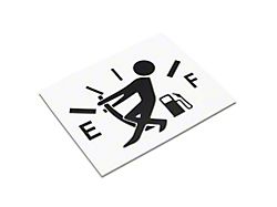 SEC10 Gas Guy Decal; Black (Universal; Some Adaptation May Be Required)