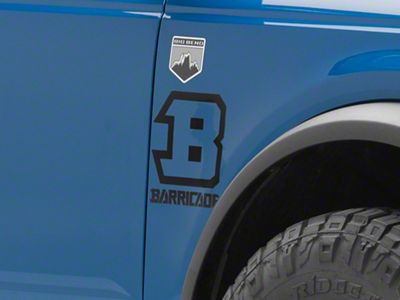 SEC10 Barricade B-Block Decal; Black (Universal; Some Adaptation May Be Required)