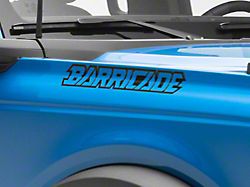SEC10 Barricade Outline Decal; Black (Universal; Some Adaptation May Be Required)