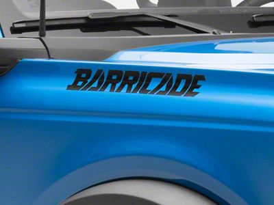 SEC10 Barricade Standard Decal; Black (Universal; Some Adaptation May Be Required)