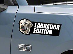 SEC10 Domed Dog Breed Decal; Labrador Yellow (Universal; Some Adaptation May Be Required)