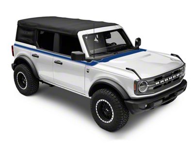 SEC10 Hood and Side Stripes; Blue (21-25 Bronco 4-Door)
