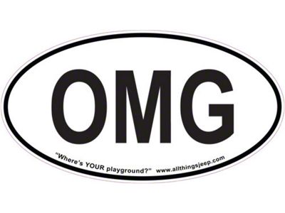 SEC10 OMG Euro-Style Oval Decal