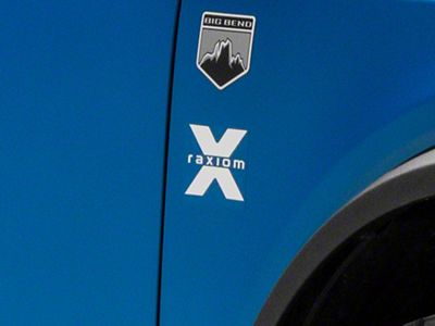 SEC10 Raxiom Fender Decal; White (Universal; Some Adaptation May Be Required)