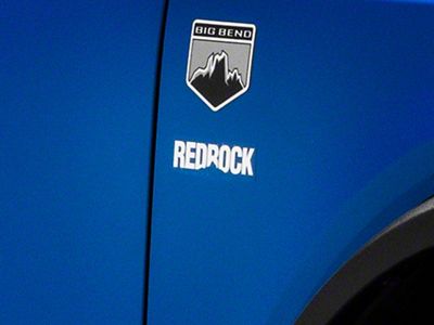 SEC10 RedRock Fender Decal; White (Universal; Some Adaptation May Be Required)