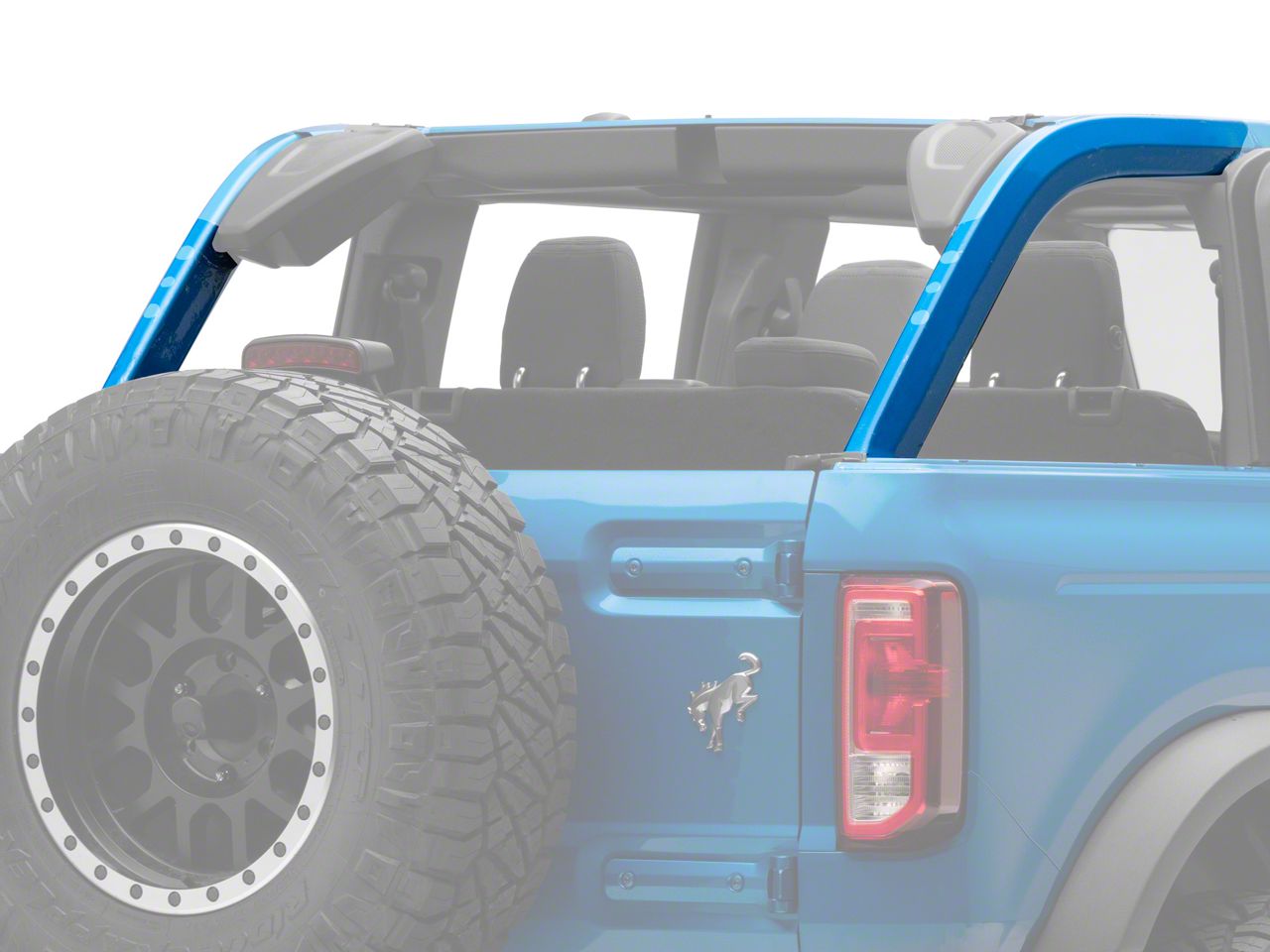 SEC10 Bronco Roll Bar Paint Protection Film; Clear FB29259 (2124