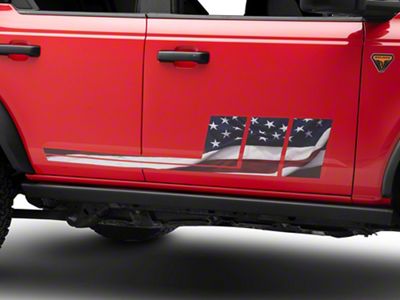 SEC10 Side Stripes; Real Flag (21-25 Bronco)
