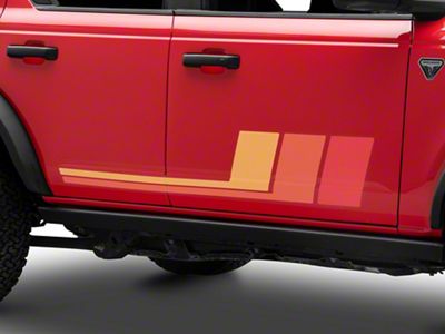 SEC10 Side Stripes; Retro (21-25 Bronco)