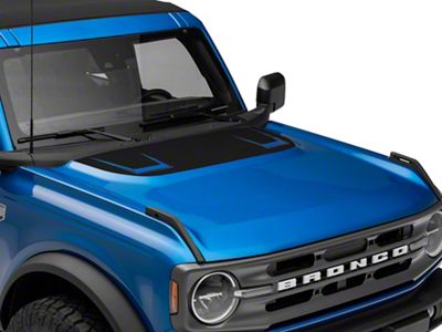 SEC10 Version 1 Hood Decal; Carbon Fiber (21-25 Bronco, Excluding Raptor)