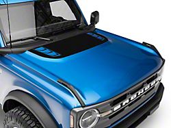 SEC10 Version 2 Hood Decal; Gloss Black (21-26 Bronco, Excluding Raptor)
