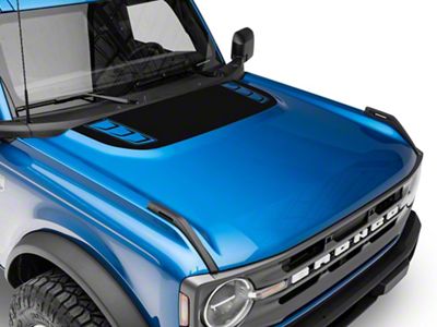 SEC10 Version 2 Hood Decal; Gloss Black (21-25 Bronco, Excluding Raptor)
