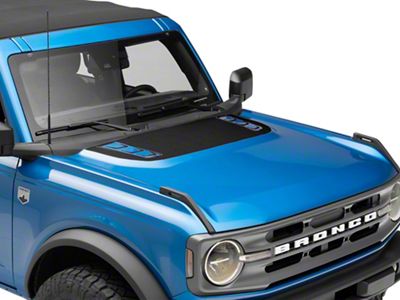 SEC10 Version 2 Hood Decal; Carbon Fiber (21-25 Bronco, Excluding Raptor)