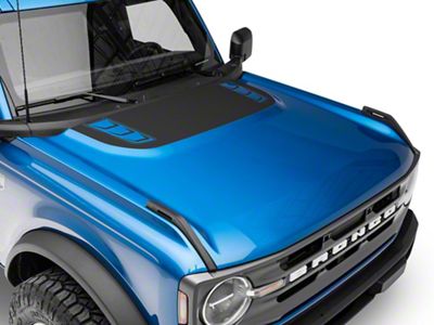 SEC10 Version 2 Hood Decal; Matte Black (21-25 Bronco, Excluding Raptor)