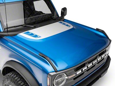 SEC10 Version 2 Hood Decal; Silver (21-25 Bronco, Excluding Raptor)