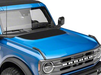 SEC10 Version 3 Hood Decal; Matte Black (21-25 Bronco, Excluding Raptor)
