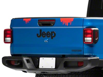 SEC10 Frightening Leaks Decal; Red (Universal; Some Adaptation May Be Required)