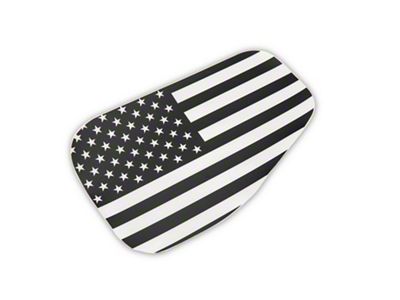 SEC10 Gas Cap Flag Decal; Matte Black (20-25 Jeep Gladiator JT)