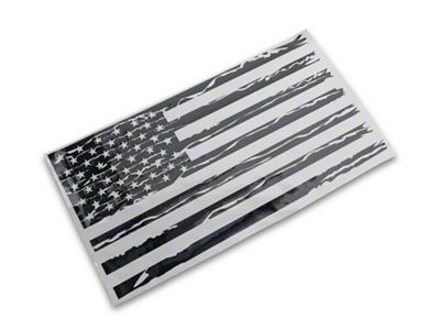 SEC10 Half Hood Flag Decal; Gloss Black (20-25 Jeep Gladiator JT)