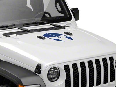 SEC10 Helmet Hood Decal; Blue (20-25 Jeep Gladiator JT)