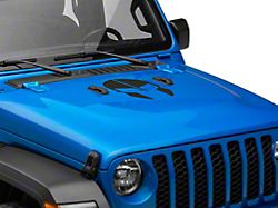 SEC10 Helmet Hood Decal; Matte Black (20-26 Jeep Gladiator JT)