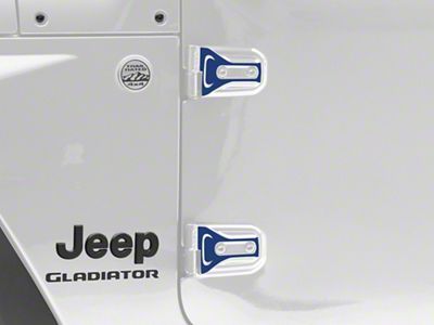 SEC10 Hinge Accent Decal; Blue (20-25 Jeep Gladiator JT)