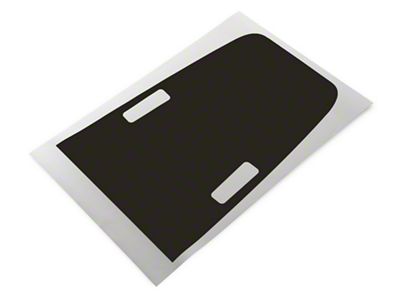 SEC10 Hood Decal; Matte Black (20-25 Jeep Gladiator JT Launch Edition, Rubicon)