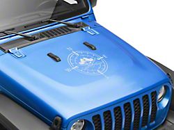 SEC10 Pirate Compass Hood Decal; Silver (Universal; Some Adaptation May Be Required)